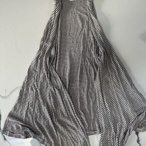 Splendid Striped Sleeveless Cardigan